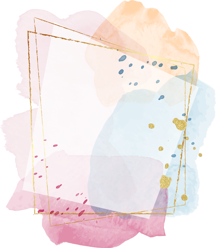 Watercolor frame background